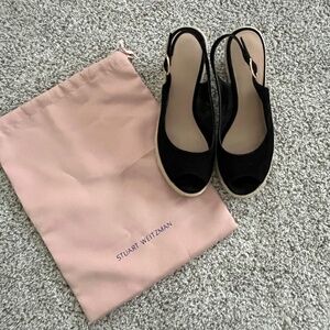 Stuart Weitzman Black Wedges